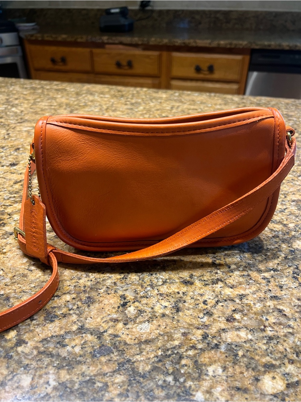 Vintage Coach Leather Shoulder Bag